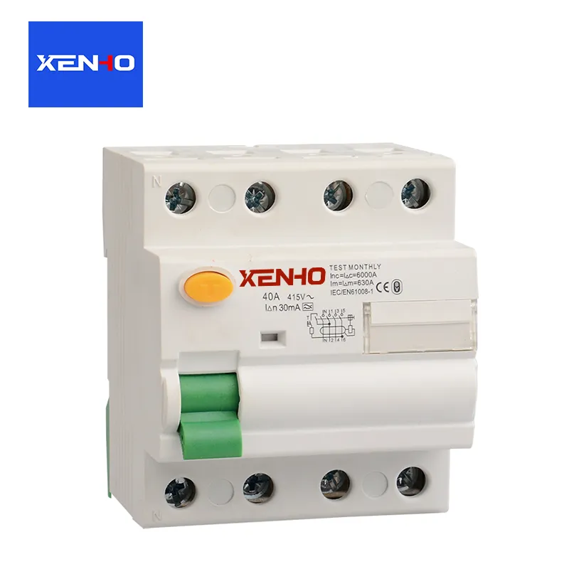 Bộ ngắt mạch dòng dư AC loại 4P RCCB